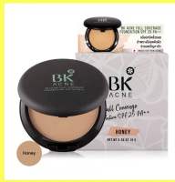 [1ตลับ][ตลับสีดำ] #3 Honey ผิวสองสี BK ACNE FULL COVERAGE FOUNDATION SPF 25 PA++ บีเค แอคเน่ ฟลู คัฟเวอร์เรจ ฟาวเดชั่น เอสพีเอฟ 25 พีเอ++