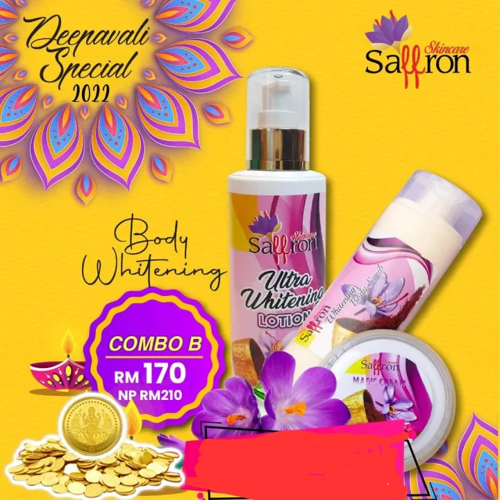 SAFFRON SKINCARE ORIGINAL WHITENING 3 in 1 SET | Lazada