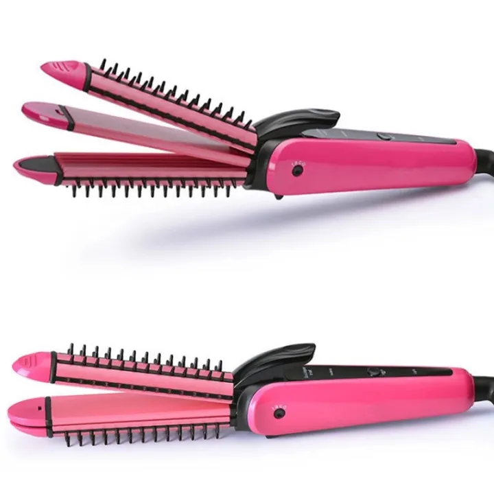 3 In 1 Straight/Curl/Corn Curls Hair Curler Electric Multifunctional