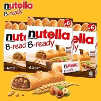 Nutella B-ready6 นูเทลล่า บีเรดดี้6 บิสกิตสอดไส้ช็อคโกแลตนูเทลล่า 132g  ไหม่ล่าสุด