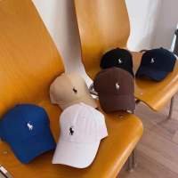 American tide Paul pony cap embroidery soft top baseball cap versatile trend couple style polo sun visor ins