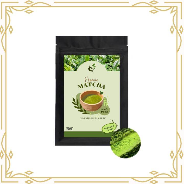 Ceremonial Grade Organic 100 Pure Matcha Green Tea Powder 100g Lazada PH