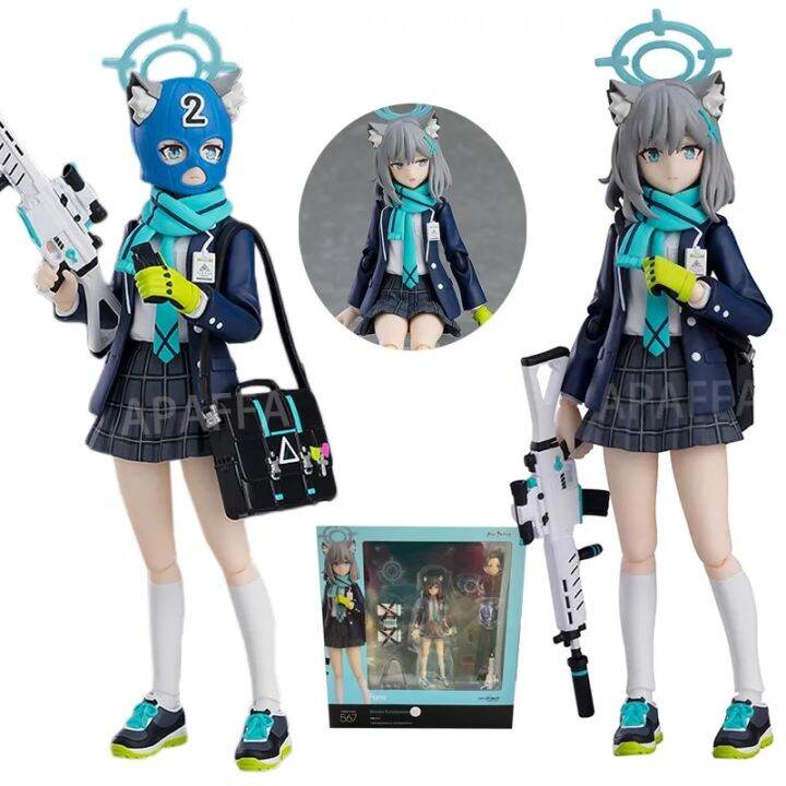 Betterservice 15cm Figma #567 Blue Archive Shiroko Sunaookami Anime ...