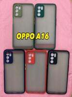 เคสขอบนิ่มหลังขุ่นคลุมกล้อง For OPPO A16