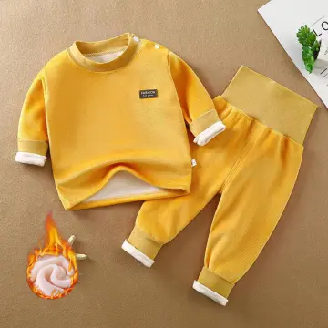 Boneless Baby Thermal Underwear Set in Autumn and Winter Wear