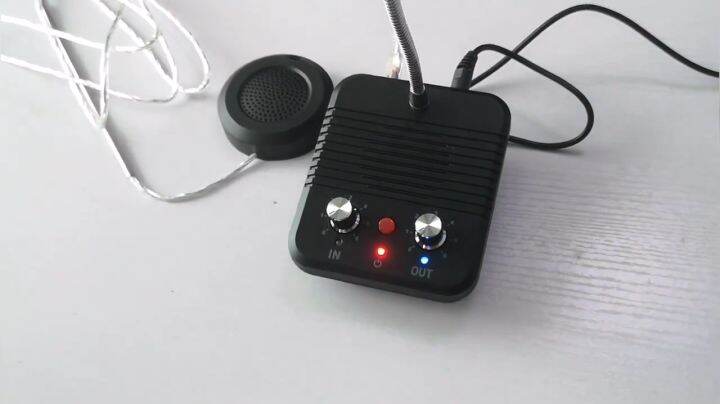 Dual Way Counter Intercom Speaker Window Intercom System Dual Way Talk ...