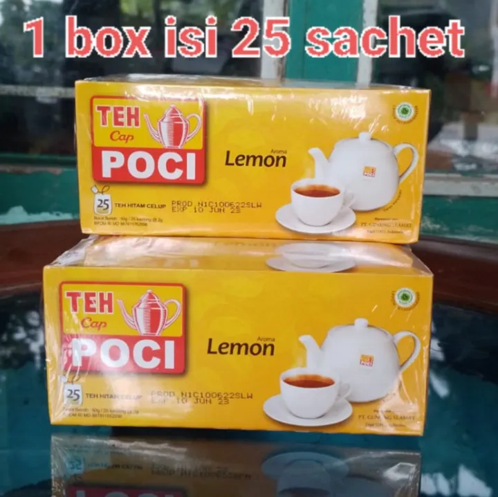 TEH POCI LEMON CELUP 1 BOX 25 SACHET TEH POCI CELUP LEMON | Lazada ...