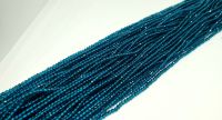 พลอยอะพาไทต์ อพาไทท์ 1 เส้น ขนาด 2.2 มม. เกรด AAA อะไหล่ร้อยเครื่องประดับ Apatite Rondelle Beads