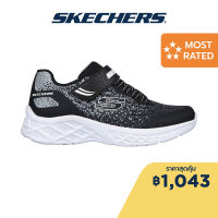 Skechers สเก็ตเชอร์ส รองเท้าเด็กผู้ชาย Boys Microspec II Shoes - 403920L-BKGY