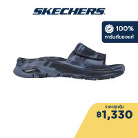 Skechers สเก็ตเชอร์ส รองเท้าแตะผู้ชาย Men Arch Fit Foamies Beach Escape Walking Slides - 243170-NVY Anti-Odor, Arch Fit, Dual-Density, Hanger Optional, Machine Washable