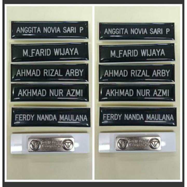 Pin Papan Nama Name Tag Guru Akrilik Lazada Indonesia