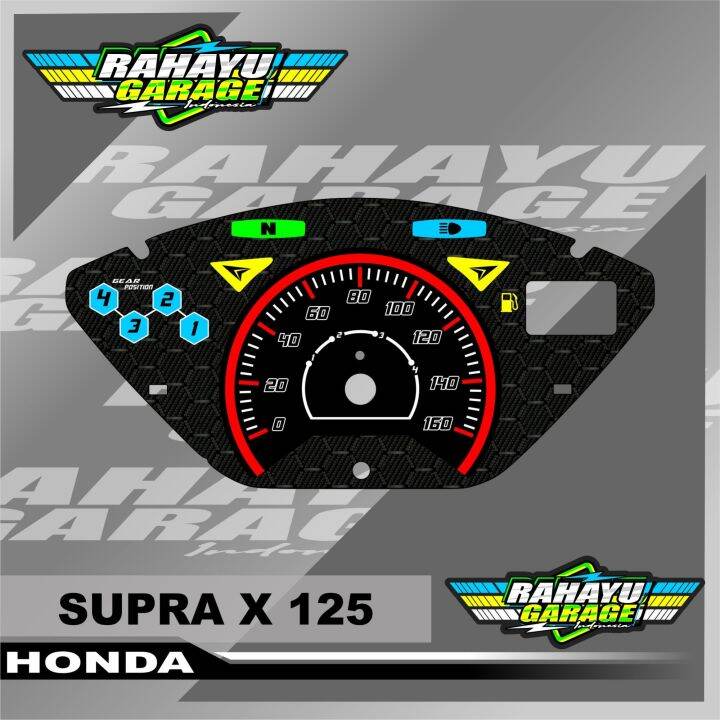 papan speedo meter custom supra x 125 panel spido meter custom supra x