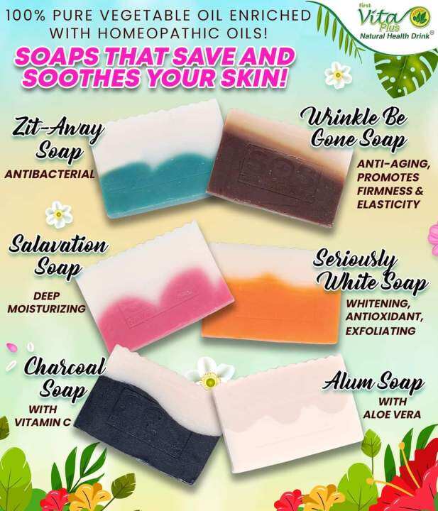 SOS ( Seriously White Soap * Whitening , Antioxidant, Exfoliating