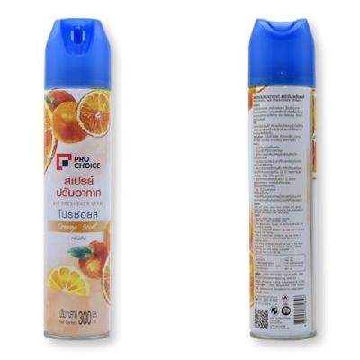 สเปรย์ปรับอากาศ โปรช้อยส์ กลิ่นส้ม 300มล.(บริษัทเปลี่ยนจาก เอ๊กตร้ามาเป็นโปรช้อยส์ แต่กลิ่นเหมือนเดิมครับ)  Pro Choice Air Freshener Spray 300ml.