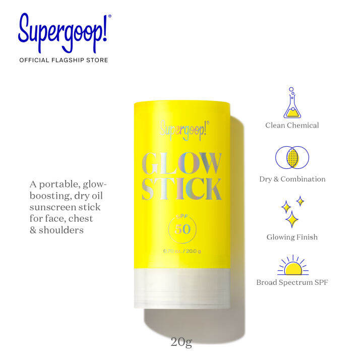 Supergoop! Glow Stick Sunscreen SPF 50 PA++++ Lazada Singapore