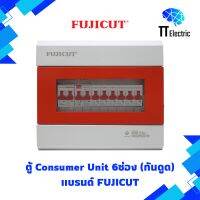 ตู้ Consumer Unit 6ช่อง (กันดูดRCBO) แบรนด์ FUJICUT (รับประกัน5ปี)