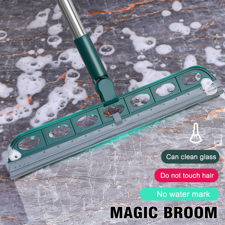 Multifunctional Magic Broom to Clean Floor Surface and Remove Dirt and Hair  Household Silicone Mop | Lazada