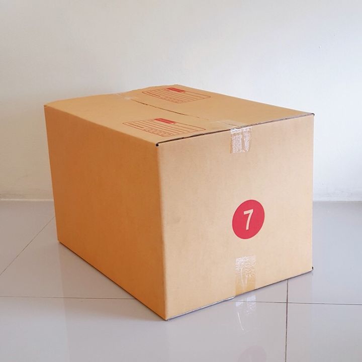 กล่องพัสดุฝาชน-เบอร์-7-3ชั้น-จำนวน-10-ใบ-ขนาด-35-x-50-x-32-cm-กล่องไปรษณีย์-กล่องพัสดุ-ราคาถูก