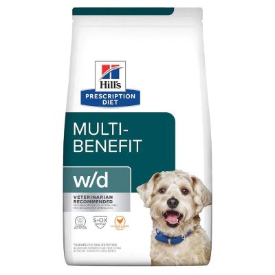 Hills Prescription Dietw/d Multi-Benefit Dry Dog Food,อาหารเม็ดสุนัข 1.5 kg.