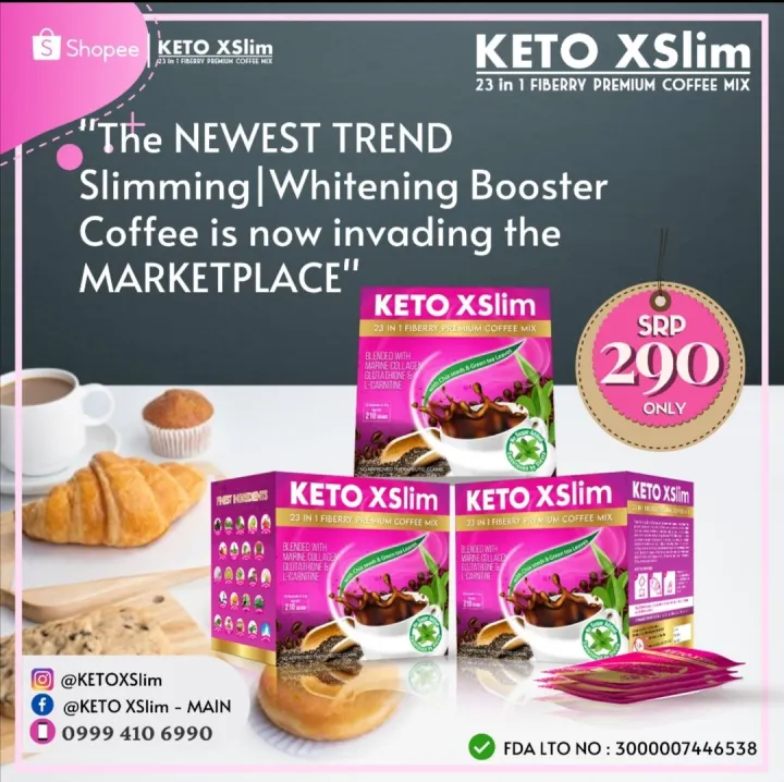 KETO XSlim 23in1 FIBERRY PREMIUM COFFEE MIXED Did you know KETO XSLIM