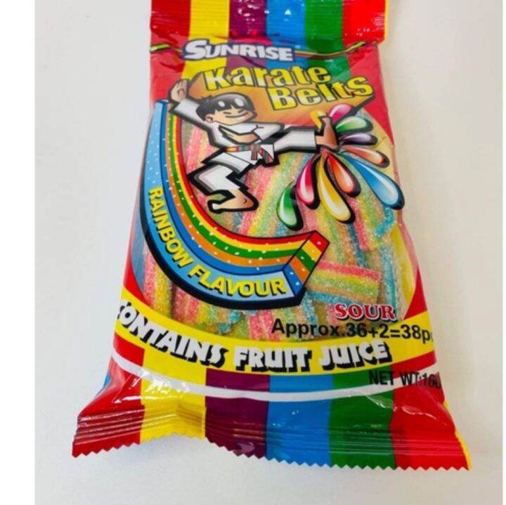 Karate Belts Rainbow Flavour / Candy Paninda/ Lootbag Filler Lazada PH