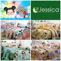 Tsum Tsum : JESSICA ชุดผ้าปูที่นอน (ขนาด 3.5 | 5 | 6 ฟุต)♦️ไม่มีผ้านวม♦️เครื่องนอนเจสซิก้า รุ่นลายการ์ตูน-ซูม ซูม รองรับที่นอนหนาสูงสุด 11 นิ้ว?ของแท้จากโรงงาน 100% “Jessica TC Licensed Collection”