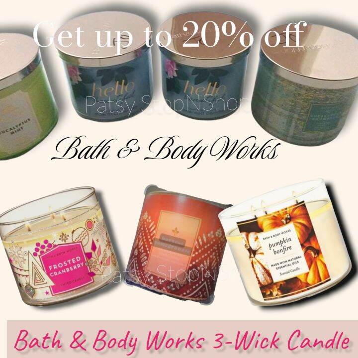 WORLD'S BEST ORIGINAL BATH & BODY WORKS 3WICK CANDLE Lazada PH