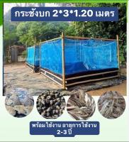 กระชังบกขนาด 2*3 ขอบผ้าดำสูง 30 ซม ผ้ามุ้งสูง 90 ซม ราคา 339 บาท