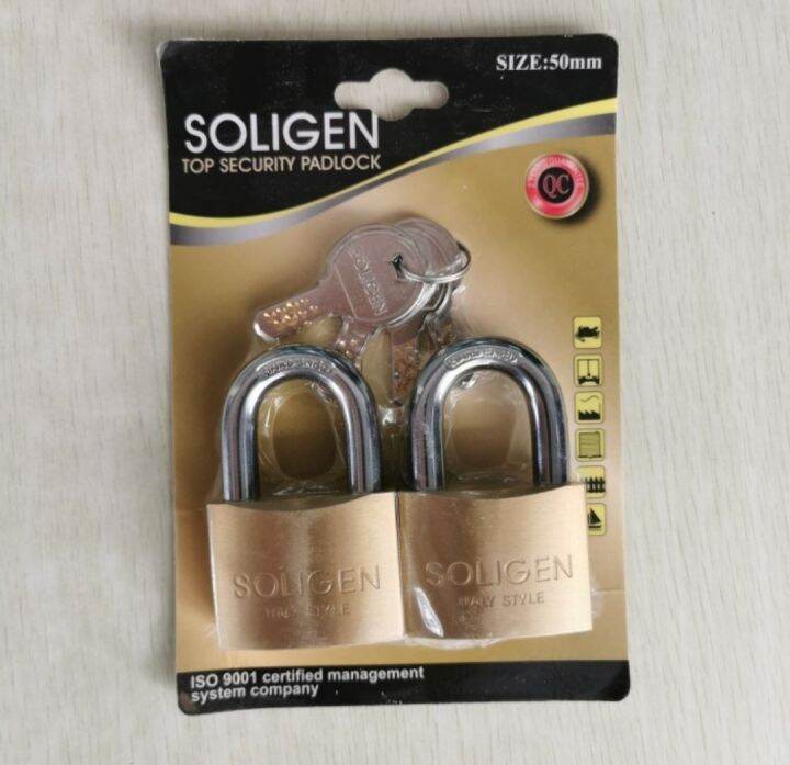 Gembok Master Soligen 50mm X2pc Lazada Indonesia