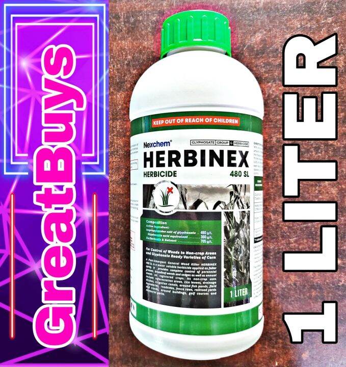 Herbinex 480 Sl Glyphosate Herbicide 1 Liter By Nexchem Lazada Ph