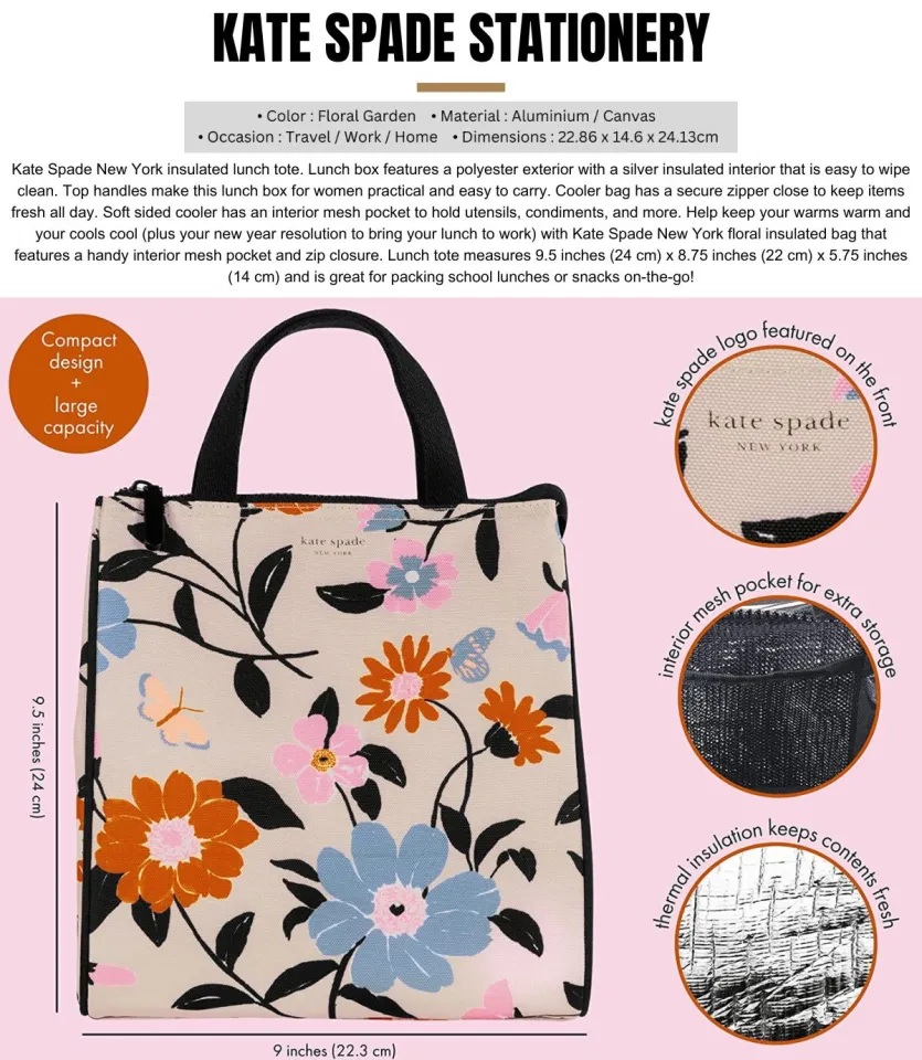 Kate Spade Flower Bed Lunch Bag