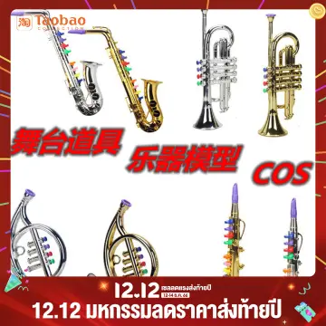 Musical 8 Notes Simulation Mini Saxophone Instruments saxophone musical set  soprano for Children Ages 3+ Gold 