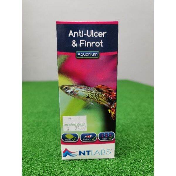 NTLabs AntiUlcer & Finrot 100ml. Fish Medicine. Ubat Ikan Ulcer, Luka