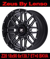 ล้อแม็ก ขอบ18 ZEUS Z28 By LENSO 18x9.0 ET 0 6H139.7 BKVA สีดำ??ราคาชุด4วง✅ แถมจุ๊บเหล็ก? มีรับประกันนาน3ปี✅❤️