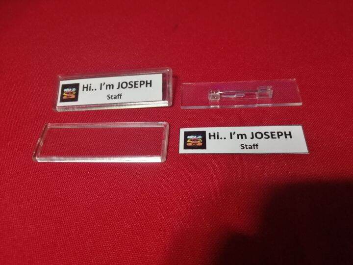 DIY ACRYLIC NAME TAG INSERTABLE SET OF 20PCS Lazada PH