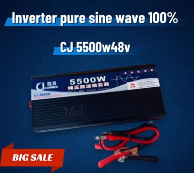 อินเวอเตอร์ เพียวซายเวฟ 5500w48v CJ Inverter pure sine wave ของแท้ 💯 เครื่องแปลงไฟฟ้า ส่งจากโรงงานโดยตรง