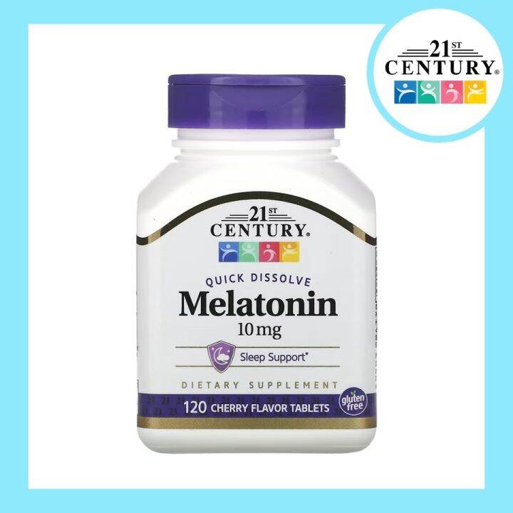 21St Century / Melatonin / 10 Mg / 120 Tablets / แบบอม | Lazada.co.th