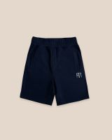 P.MITH Essentials - Navy Blue Cotton Logo Track Shorts (NEW)