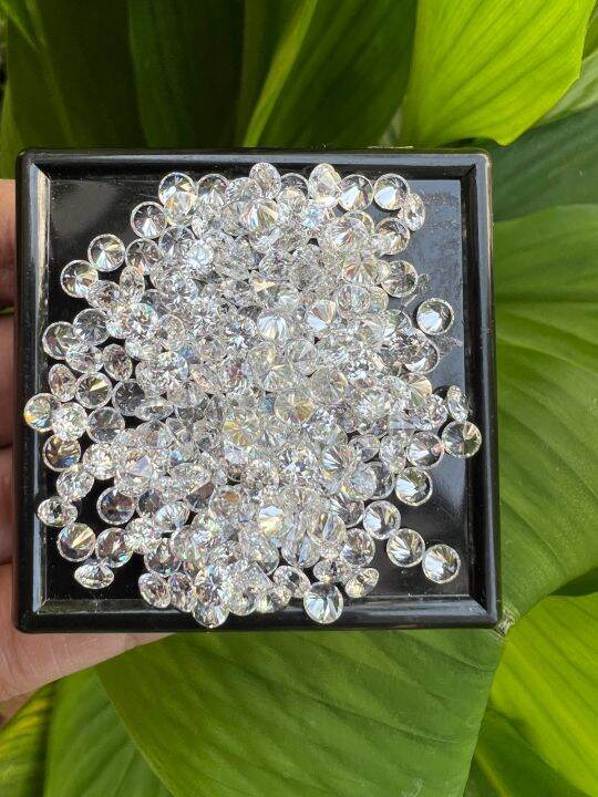 เพชรรัสเซีย-รูปกลม-american-diamond-white-cubic-zirconia-round-shape-3-25mm-100pcs