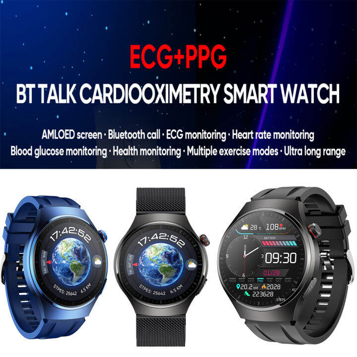 New MT200 ECG smart watch ECG+PPG noninvasive blood sugar blood