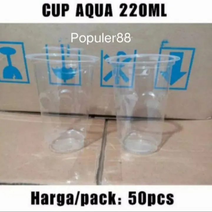 Gelas Aqua 220ml Gelas Plastik 2000pcsdus Lazada Indonesia 9857