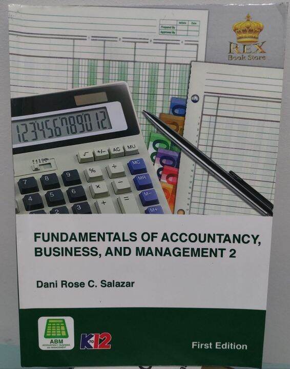 FUNDAMENTALS OF ACCOUNTANCY, BUSINESS, AND MANAGEMENT 2 | Lazada PH