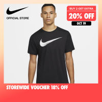 Nike Mens Sportwear Casual 2YR Swoosh Tee - Black