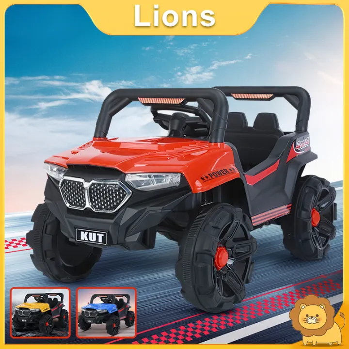 Electric Car Kids Ride Jeep Off-road 4wheel Vehicle Kids Car with LED ...