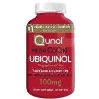 Qunol Mega CoQ10 Ubiquinol 100 mg 120 Softgels