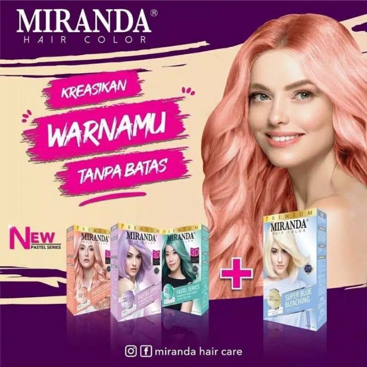 Cod Miranda Hair Color Pastel Series Cat Semir Rambut Miranda Series Pastel Lazada Indonesia