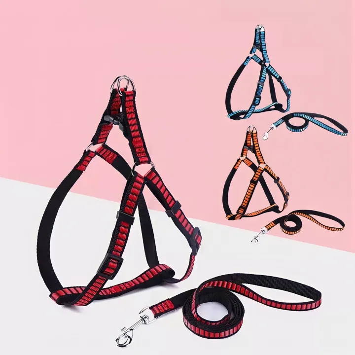 Pet Dog Harness Leash Set Dog Cat Adjustable Harness with Leash Dog