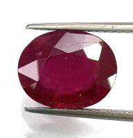 พลอยทับทิมแท้ Natural Ruby เผาใหม่ | 7.00cts | 10.30X12.75mm | 1400฿