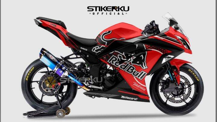 decal ninja 250 fi redbull striping ninja 250 | Lazada Indonesia