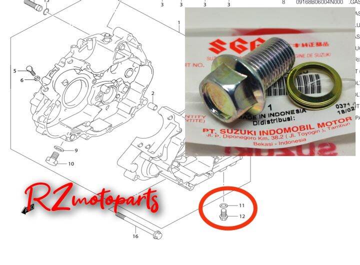 RAIDER150 CARBTYPE OIL DRAIN PLUG + WASHER (SET) Lazada PH